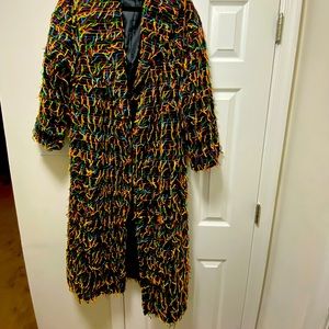 Carpool couture silly string coat